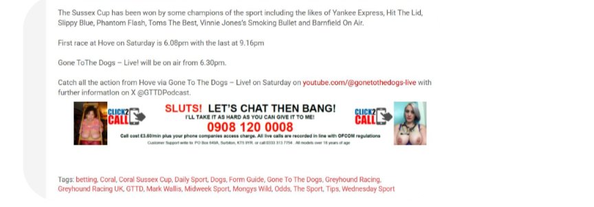 Tony Bullen (@tbullendogs) on Twitter photo Have a word <a href="/GreyhoundR_UK/">Greyhound Racing UK</a> <a href="/GTTDPodcast/">Gone To The Dogs</a> <a href="/GreyhoundNewsUK/">Greyhound News UK</a> <a href="/Coral/">Coral</a>. I know the sport is on the verge of going tits-up, but this is a really poor look. Have a word <a href="/GreyhoundR_UK/">Greyhound Racing UK</a> <a href="/GTTDPodcast/">Gone To The Dogs</a> <a href="/GreyhoundNewsUK/">Greyhound News UK</a> <a href="/Coral/">Coral</a>. I know the sport is on the verge of going tits-up, but this is a really poor look.