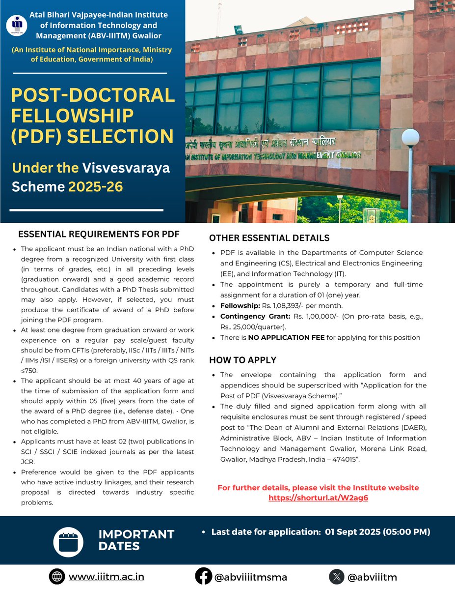 ABV-IIITM Gwalior (@abviiitm) on Twitter photo 