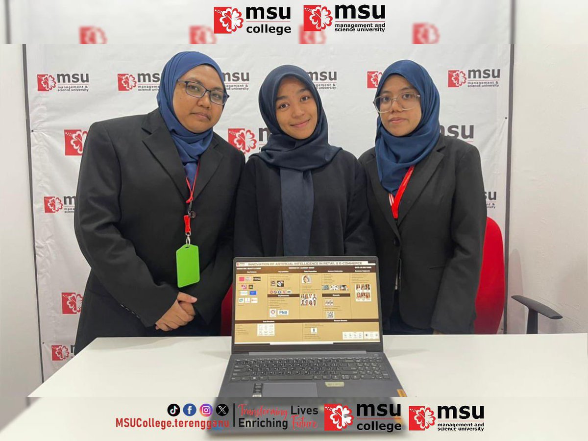 MSUcollege_trg's tweet photo. 🚀 Huge congrats to our talented students for shining at the International AI-Innovation Business Competition 2025 during MSU Entrepreneurship Week!
#BeMSUrian
#ProudMSU
#AIInnovation2025
#MSUCollegeTerengganu
#SmartStartups
#TransformingLives
#EnrichingFuture https://t.co/iJUAwXpUnW