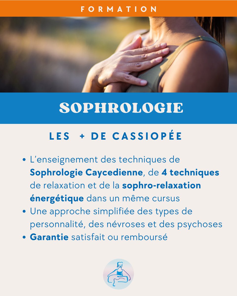 espacecassiopee's tweet photo. FORMATION METIER - PRATICIEN EN SOPHROLOGIE

Vous avez envie d'accompagner les personnes vers un mieux-être durable au quotidien ?

Inscrivez-vous à la prochaine rentrée de la formation Praticien Sophrologie.

📅10-12 octobre
🔗Renseignements : https://t.co/ZnwJa1Ghid https://t.co/A87qwz0UMD