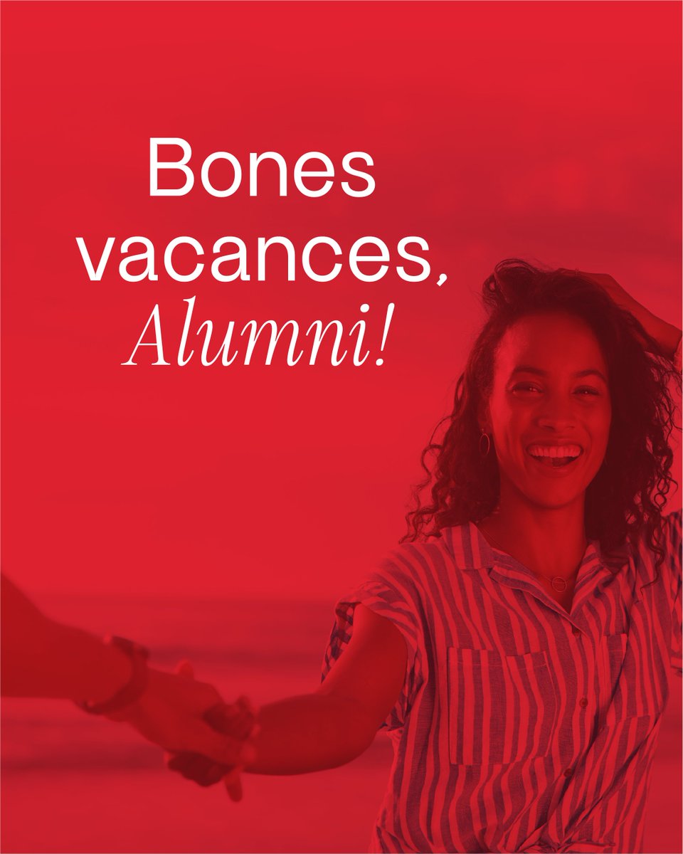 A l’EUSES Alumni marxem de vacances per recarregar piles.
⛱️ Ens retrobem l’1 de setembre amb moltes novetats!

#EUSESAlumni #EUSES