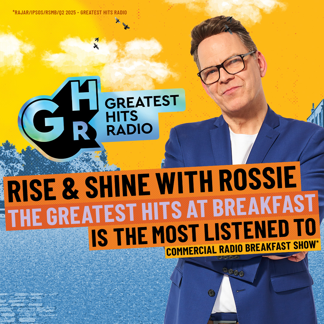 The UK is waking up with our Rossie! Thank you for listening to the Greatest Hits at Breakfast. 🌅