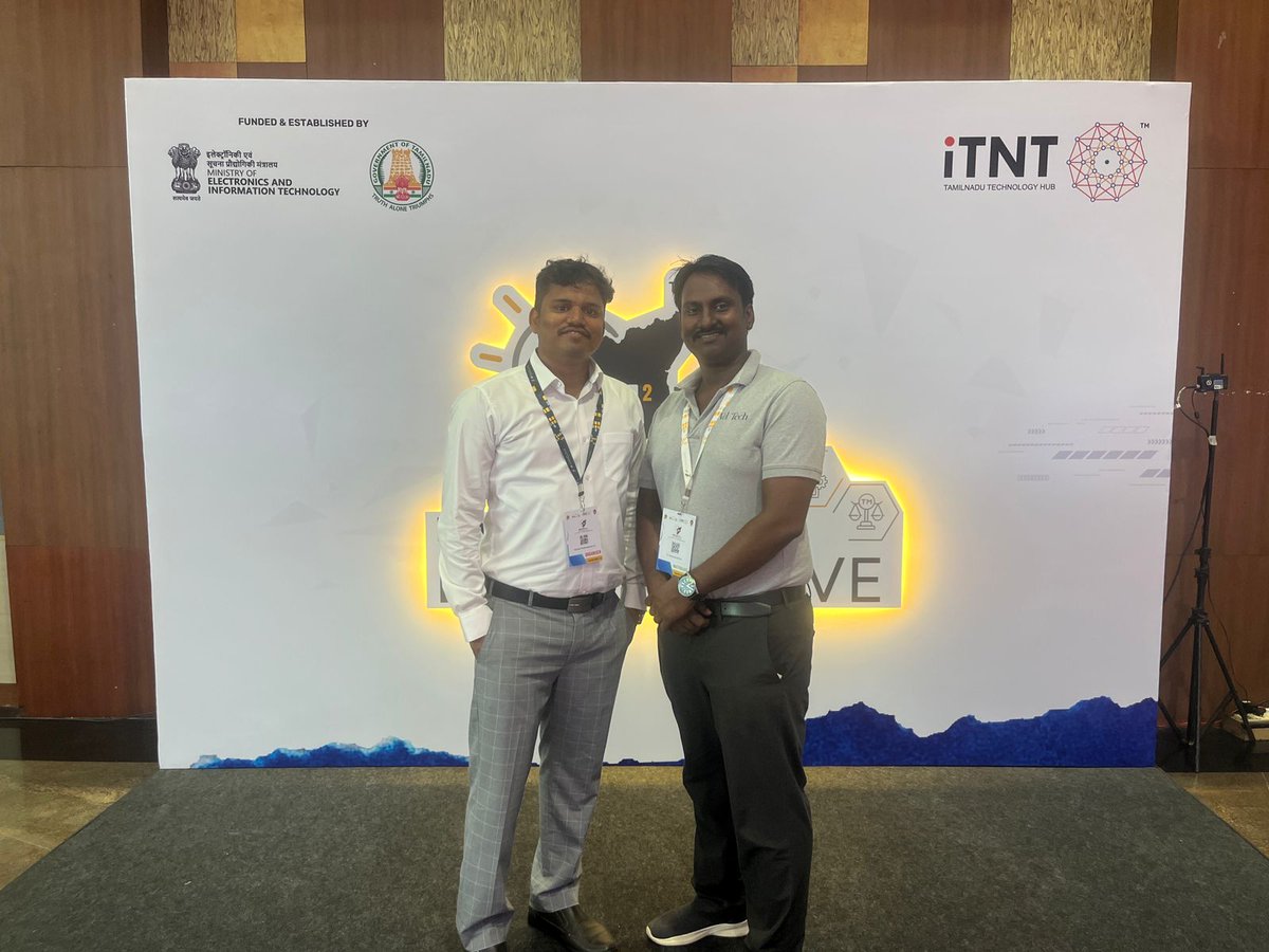 TBI_Veltech's tweet photo. Proud to participate in #IN2TN #IPConclave2025 at Anna Centenary Library, Chennai!
Hosted by @itntHub  &amp; supported by @GoI_MeitY  &amp; @TNGovtOfficial
Congrats to Iyyappan Madasamy of @imrobonix  on Foundation Fund disbursement!
#VelTechTBI #Innovation #StartupIndia #entrepreneurs https://t.co/GkQg6SLop7