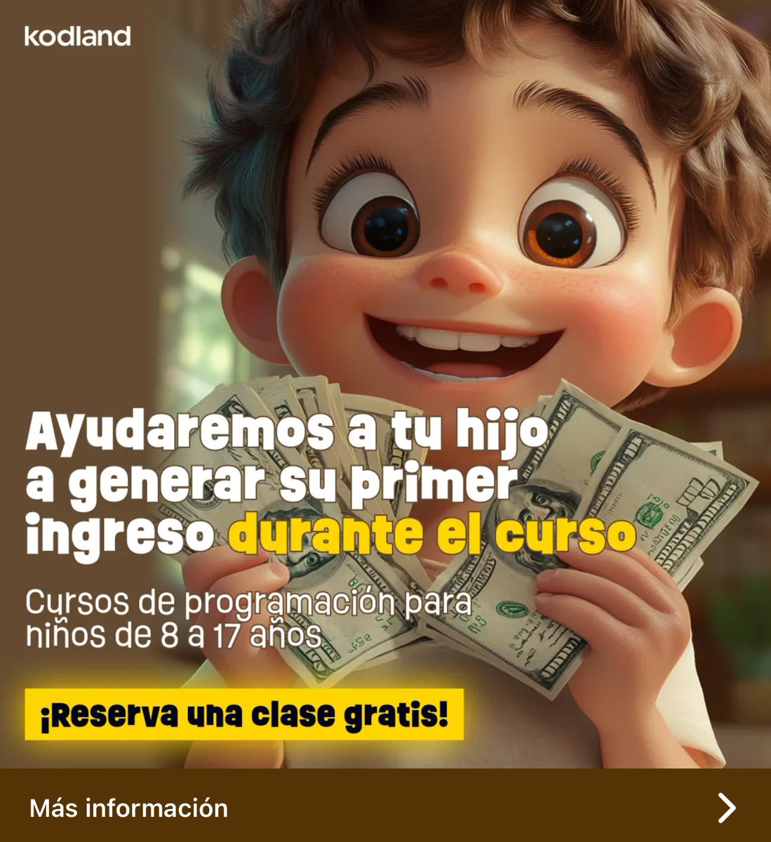 Vamos a hablar de una de las campañas más repugnantes, tóxicas y peligrosas que he visto en mi vida.

Enfocada a menores de edad desde los 8 años.

Dibujos de niños con fajos de billetes, personajes de Minecraft con cadenas de oro y promesas de generar ingresos...

🧵👇