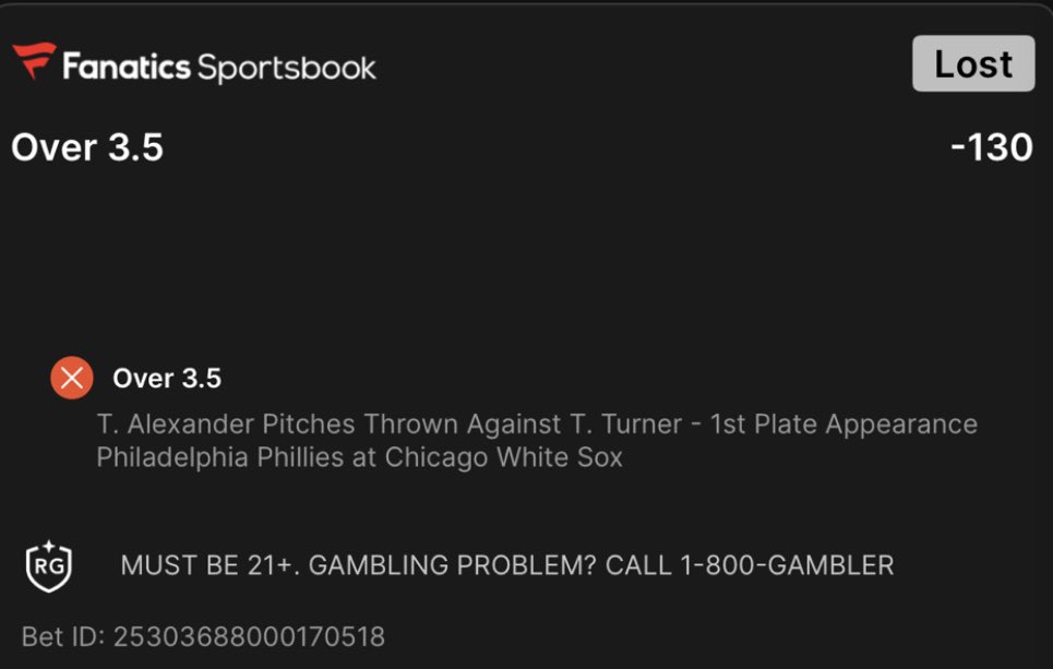 JonnyBag_'s tweet photo. @FanaticsBook Here’s my winning slip that you guys deemed a loss! Thanks Fanatics, never using your book again!! https://t.co/KMlMhYnFoC
