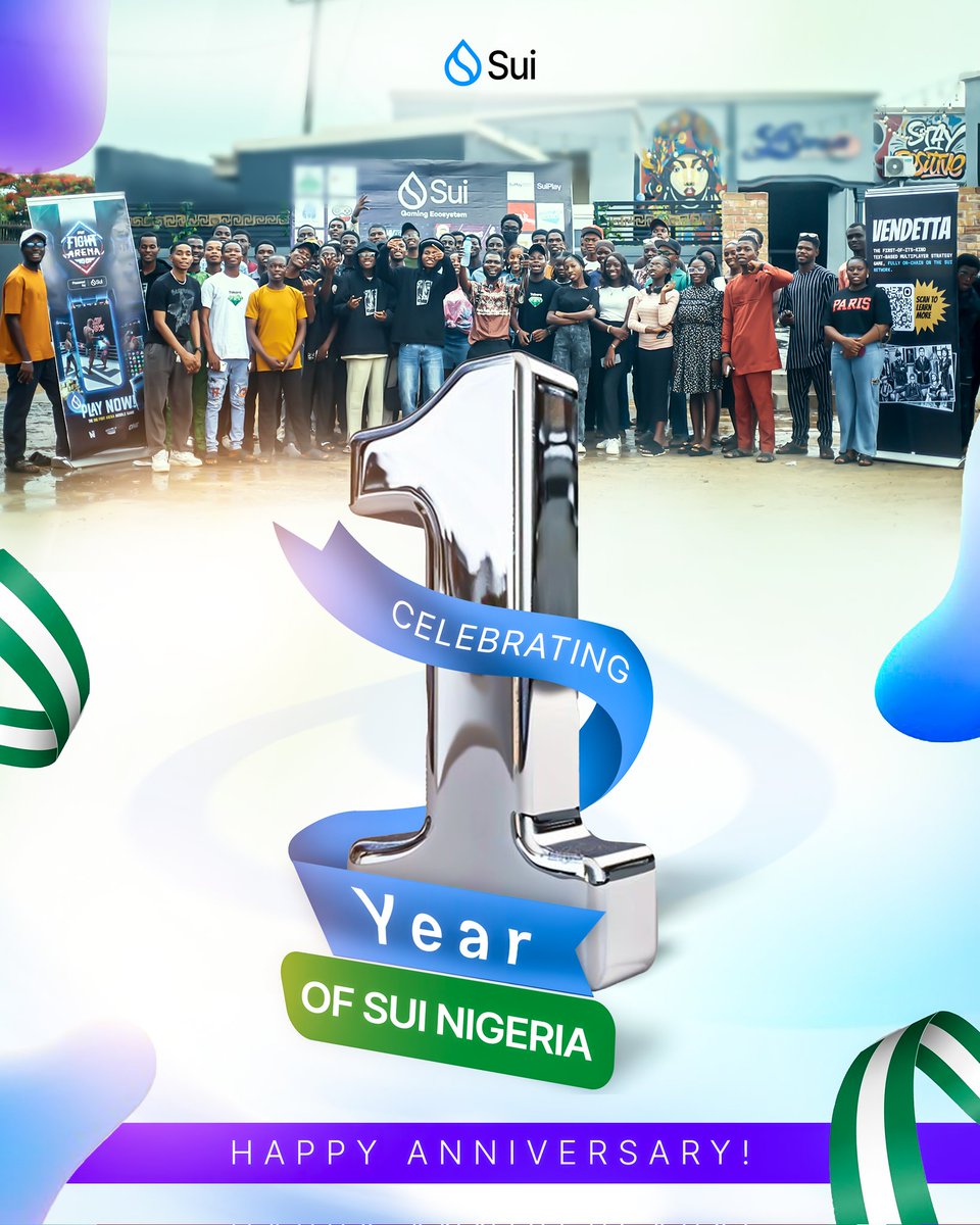 It’s been one year of @SuinetworkNG!
In that time, we’ve held 82 events across 29 states, engaging with over 7,226 attendees builders, learners, and dreamers shaping the future of Sui in Nigeria.

We’ve hosted a wide range of events, including:
🔹 Community meetups
🔹 DeFi