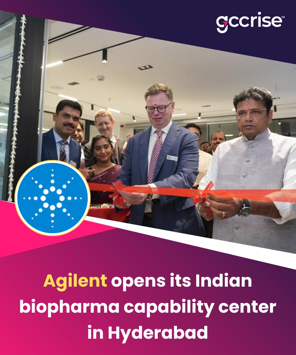 GCC Rise™ (@gccrise) on Twitter photo Agilent opens its new Biopharma Capability Center in Hyderabad, boosting India’s role in global drug development! From precision medicine to biosimilars, the center brings cutting-edge R&D & real-world lab simulation to life.
Read More : gccrise.com/agilent-opens-…
<a href="/Agilent/">Agilent Technologies</a> | Agilent opens its new Biopharma Capability Center in Hyderabad, boosting India’s role in global drug development! From precision medicine to biosimilars, the center brings cutting-edge R&D & real-world lab simulation to life.
Read More : gccrise.com/agilent-opens-…
<a href="/Agilent/">Agilent Technologies</a> |