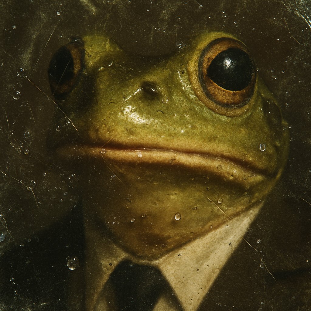 polished filth. frog stays watching.

<a href="/cultsdotfun/">cults</a> $DAPPER CA: qzgB2BW3NjC4UYKUJiVW3A4HMQQPCnBJ1Dvn2SdCULT

cults.fun/coin/qzgB2BW3N…