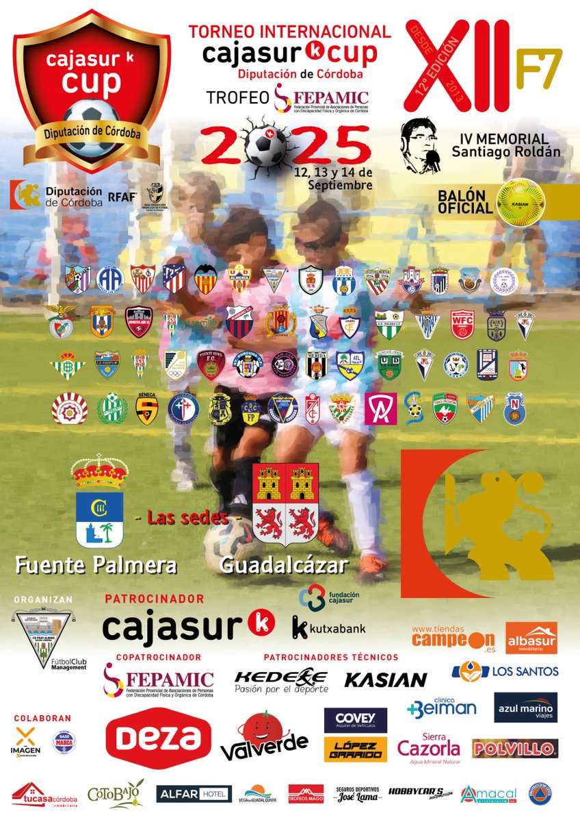 U.D. La Cruz Villanovense (@udlacruz) on Twitter photo ๐ ยก๐๐ค๐จ ๐ซ๐๐ข๐ค๐จ ๐ ๐พ๐คฬ๐ง๐๐ค๐๐!
๐ฅ Hemos sido invitados a participar con los equipos alevรญn y benjamรญn en el Torneo Internacional Cajasur Cup 2025 ๐โฝ
๐ Una cita de primer nivel con clubes como Sevilla, Atlรฉtico, Valencia o Betis.
๐ ยกUna experiencia inolvidable! ๐ ยก๐๐ค๐จ ๐ซ๐๐ข๐ค๐จ ๐ ๐พ๐คฬ๐ง๐๐ค๐๐!
๐ฅ Hemos sido invitados a participar con los equipos alevรญn y benjamรญn en el Torneo Internacional Cajasur Cup 2025 ๐โฝ
๐ Una cita de primer nivel con clubes como Sevilla, Atlรฉtico, Valencia o Betis.
๐ ยกUna experiencia inolvidable!
