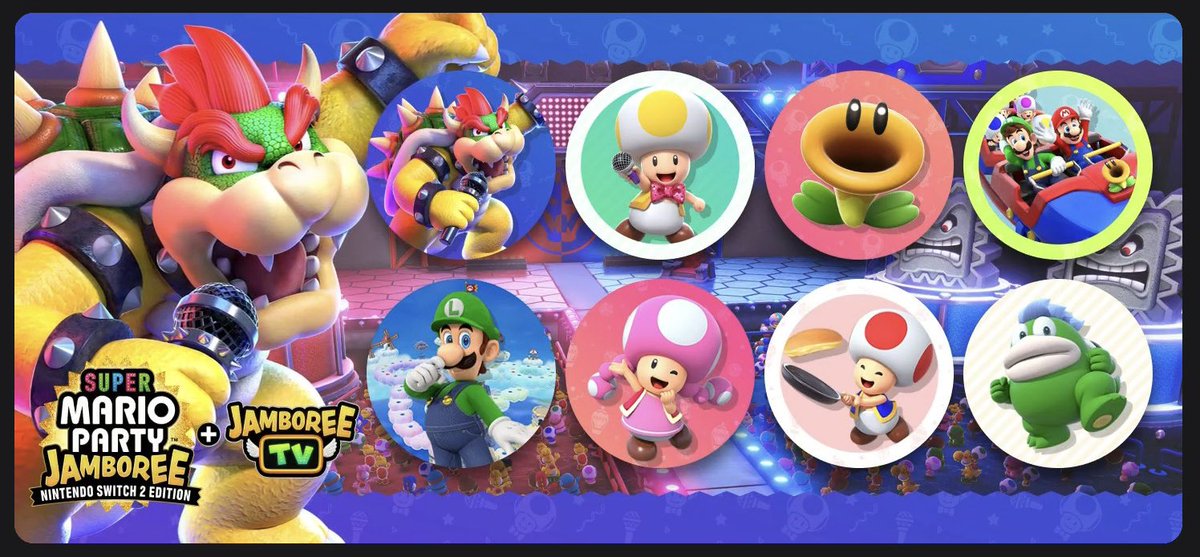 🕹 Nintendo Switch Online – La troisième vague des icônes Donkey Kong Bananza est disponible avec les autruches et Poppy Kong. Le deuxième set Super Mario Party Jamboree est également de retour.