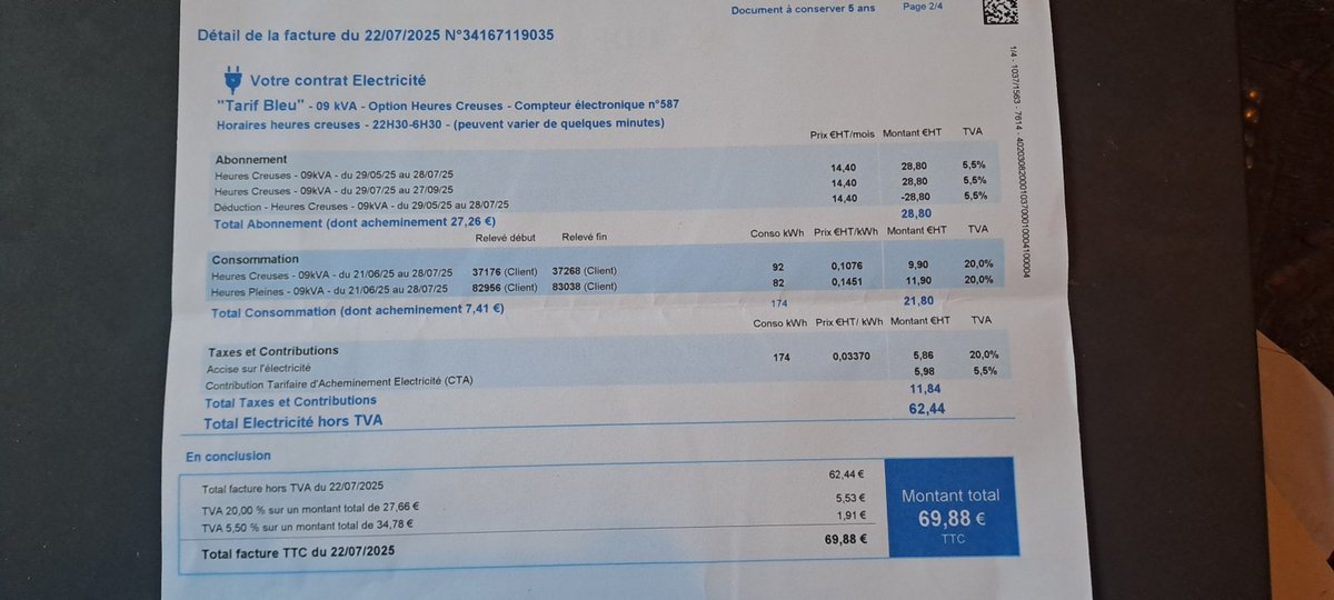 J'ai 76 ans, je vis seule et me chauffe au bois pour économiser l'électricité et je paye trois fois plus en frais et taxes que ma consommation d'électricité...  Pourquoi?
