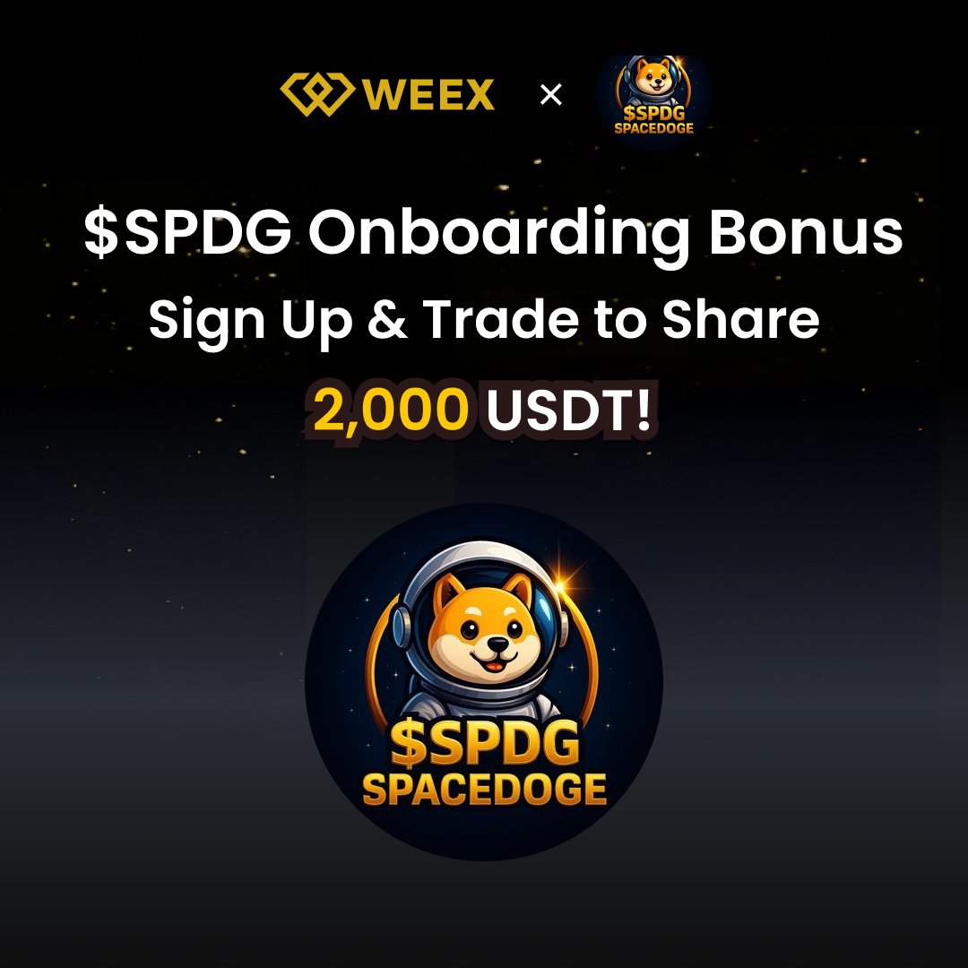 🚀 $SPDG <a href="/spacedogexyz/">SPACEDOGE</a> Newcomer Airdrop is LIVE on WEEX!
🎁 Register + Trade to share $2,000 in $SPDG rewards!
📅 Jul 31– Aug 16  (UTC+0)
🔹 Sign up: bit.ly/44qKAwK
🔹 Deposit ≥ 50 USDT+Trade ≥ 20 $SPDG
🔹 Fill the form: forms.gle/tFzgKEjRotiFhj…
📍 Join now: