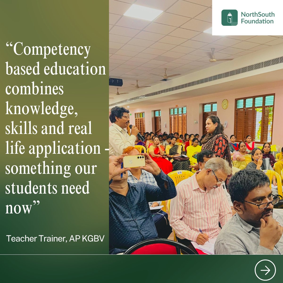 nsfncl_india's tweet image. 📷 NSF Field Update: AP KGBV Training, Vijayawada 📷
We recently trained ~300 teacher trainers from AP Schools.
86% of teachers recognized that our competency-based assessments help students apply their learning to real-life.
#CompetencyBasedLearning #NSFIndia #APKGBVSchools