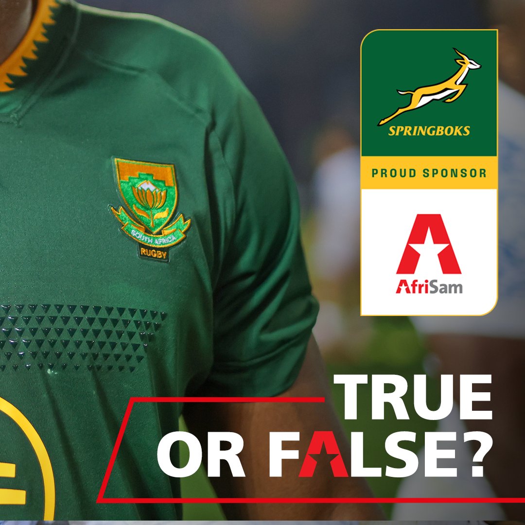 True or False? The <a href="/Springboks/">Springboks</a> jersey colour is green &amp; gold. Stand to win double tickets to watch the Boks play in the Castle Lager Rugby Championship at DHL stadium, CPT on 23 August! Ts &amp; Cs apply. bit.ly/3IRBJeK #AfriSam #StrongerTogether #ForeverGreenForeverGold