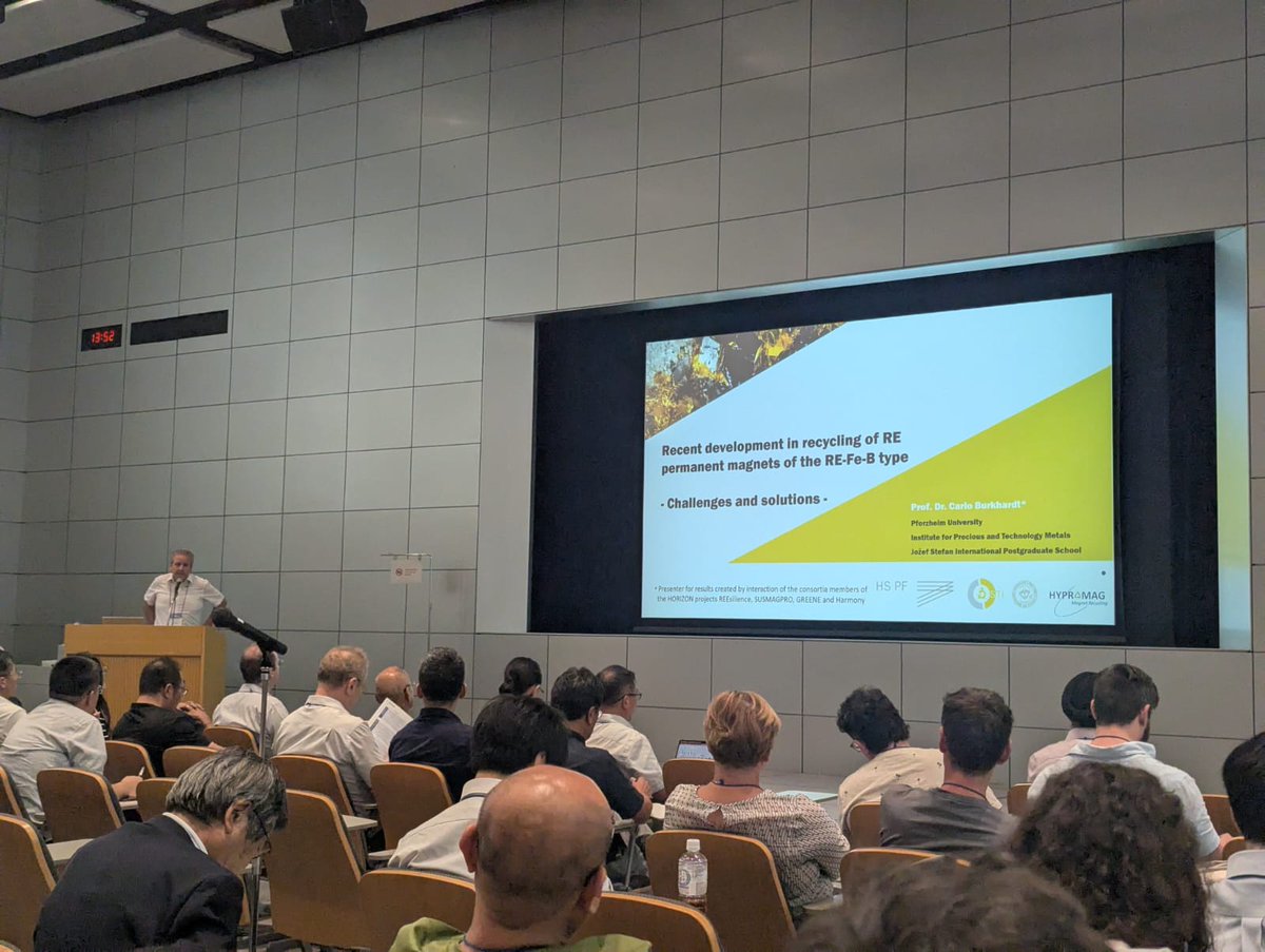 We're proud to have strong representation at #REPM2025! 💡

📢 Prof. Dr. Carlo Burkhardt spoke on RE-Fe-B magnet recycling
🎤 Today: Prof. Thomas Schrefl on AI optimization of magnets
🧪 Dr. Kristina Žužek presented a poster