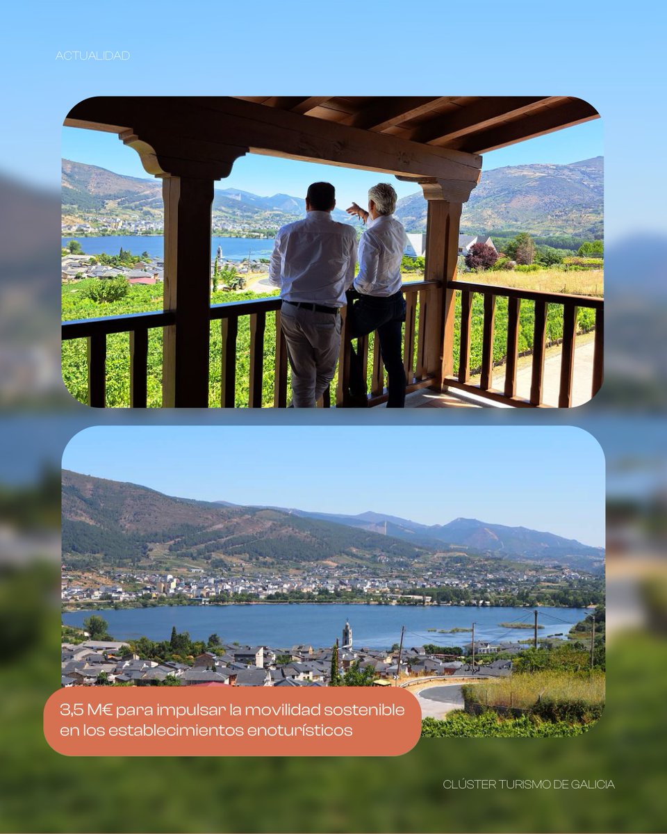 Clúster de Turismo (@clustergalicia) on Twitter photo 🍷 O presidente do <a href="/ClusterGalicia/">Clúster de Turismo</a>, <a href="/cesareopardal/">Cesareo G. Pardal</a>, visitou a adega A Terriña, xunto ao presidente da <a href="/Xunta/">Xunta de Galicia</a>, <a href="/AlfonsoRuedaGal/">Alfonso Rueda</a>, e o director de <a href="/Turgalicia/">Turismo de Galicia</a>, <a href="/xmerelles/">Xosé Manuel Merelles</a>.
Alí anunciouse unha axuda de 3,5 M€ para impulsar a mobilidade sostible nos establecementos enoturísticos. 🍷 O presidente do <a href="/ClusterGalicia/">Clúster de Turismo</a>, <a href="/cesareopardal/">Cesareo G. Pardal</a>, visitou a adega A Terriña, xunto ao presidente da <a href="/Xunta/">Xunta de Galicia</a>, <a href="/AlfonsoRuedaGal/">Alfonso Rueda</a>, e o director de <a href="/Turgalicia/">Turismo de Galicia</a>, <a href="/xmerelles/">Xosé Manuel Merelles</a>.
Alí anunciouse unha axuda de 3,5 M€ para impulsar a mobilidade sostible nos establecementos enoturísticos.