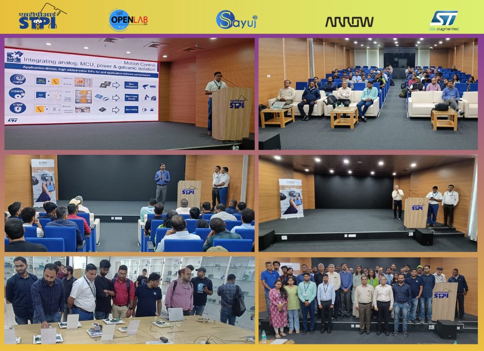 STPI IoT OpenLab hosted Tech Day in collaboration with Arrow Electronics and supported by STMicroelectronics, the event brought together industry experts, technology leaders, and innovators to explore cutting-edge advancements and foster meaningful discussions on emerging tech