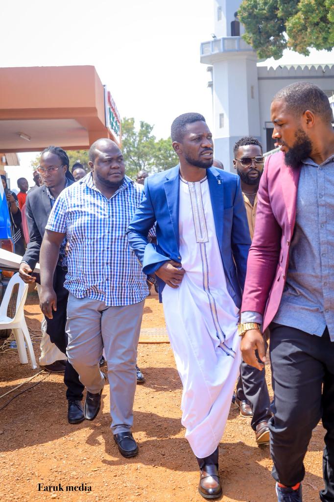 President <a href="/HEBobiwine/">BOBI WINE</a> in attendance for the Kabaka Ronald Muwenda Mutebi II's 32nd coronation anniversary celebrations at KIBULI mosque.