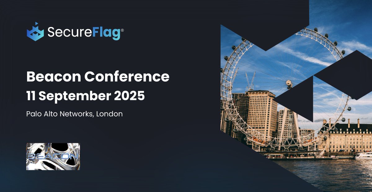 If you’re up for a bit of friendly competition…

Mark your calendars for Beacon %25 in London on 11 September.

Stop by for live demos and a secure coding challenge with great prizes! 🏆

We’ll be there all day, so come say hi and take on the challenge.

#Beacon25 #Cybersecurity