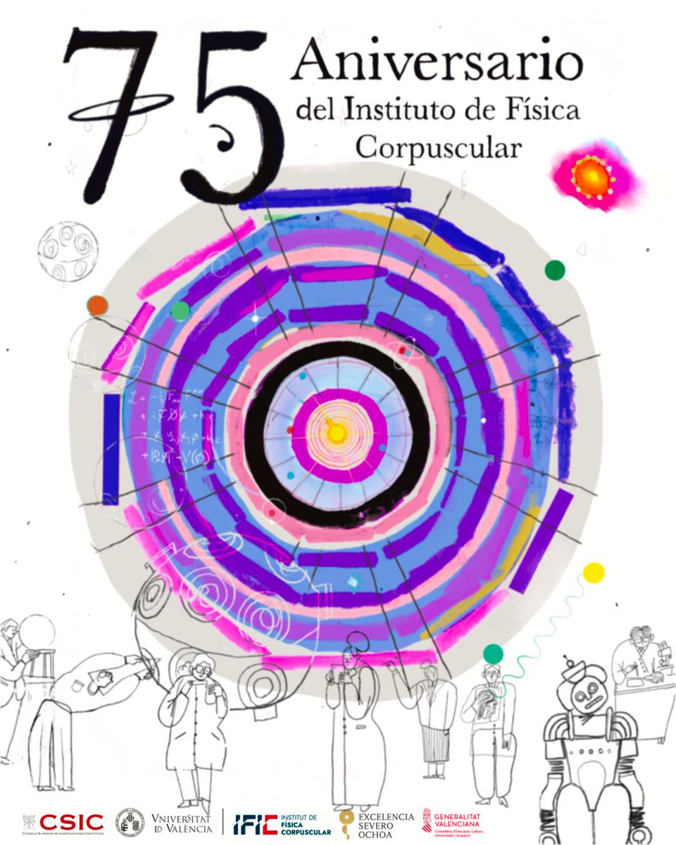 Inst.Fís.Corpuscular (@ificorpuscular) on Twitter photo El <a href="/IFICorpuscular/">Inst.Fís.Corpuscular</a> renueva su imagen corporativa con motivo de su 75.º aniversario y elabora un cartel conmemorativo cuyo original diseño sintetiza el espíritu científico, la historia y los valores del centro. 🎉🎨
🔗 Noticia: goo.su/XIDPo
¡Esperamos que os guste! 🤩 El <a href="/IFICorpuscular/">Inst.Fís.Corpuscular</a> renueva su imagen corporativa con motivo de su 75.º aniversario y elabora un cartel conmemorativo cuyo original diseño sintetiza el espíritu científico, la historia y los valores del centro. 🎉🎨
🔗 Noticia: goo.su/XIDPo
¡Esperamos que os guste! 🤩