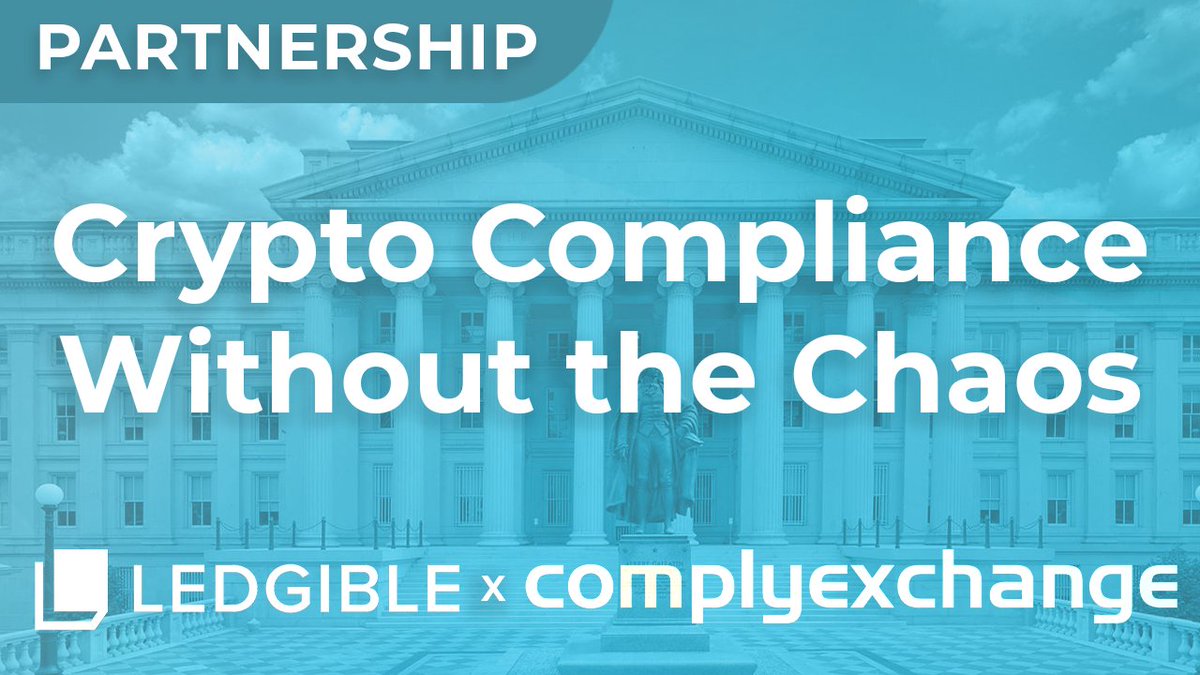 Ledgible | Digital Asset Tax, Accounting, & Data (@ledgiblecrypto) on Twitter photo We're incredibly excited to announce our partnership with <a href="/complyexchange/">Comply Exchange</a>! As the #regulatory spotlight intensifies, this collaboration brings together two powerhouse platforms to help #digitalasset businesses stay confident, #compliant, and a step ahead. bit.ly/4fg0e1e We're incredibly excited to announce our partnership with <a href="/complyexchange/">Comply Exchange</a>! As the #regulatory spotlight intensifies, this collaboration brings together two powerhouse platforms to help #digitalasset businesses stay confident, #compliant, and a step ahead. bit.ly/4fg0e1e