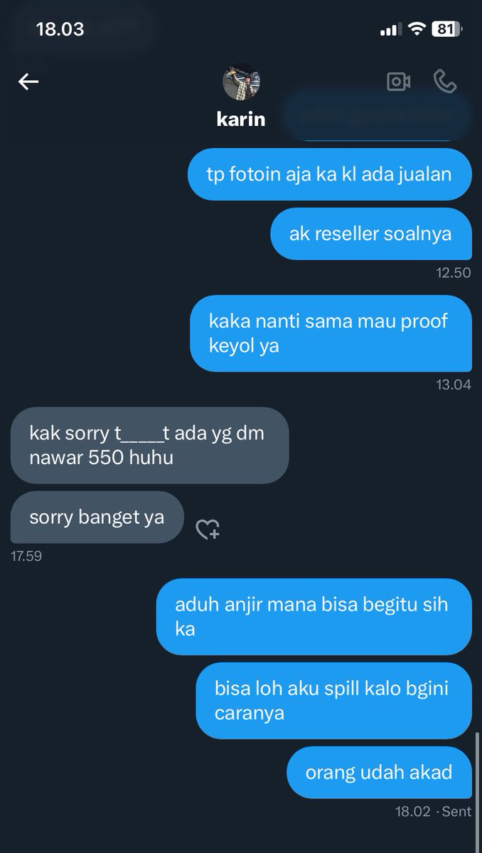 help rt and likes

[SPILL SELLER DEAL AND RUN]

atas nama <a href="/jwonugie/">karin</a>