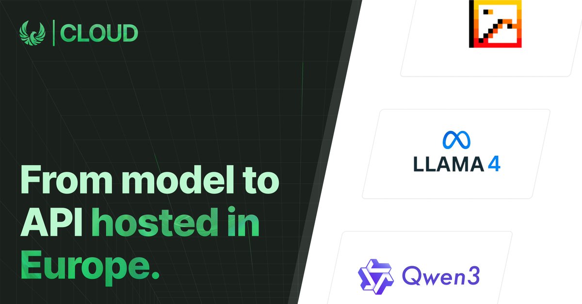 sestercegroup's tweet image. Open models, without lock-in.
Deploy Pixtral, Llama 4, Qwen 3 on:
✅ Sovereign EU infra
✅ GPU-accelerated endpoints
✅ Full compliance, zero setup
Start building ➡️ bit.ly/4mdh7MV
#AIInference #SovereignAI #Llama4 #Qwen3 #Pixtral