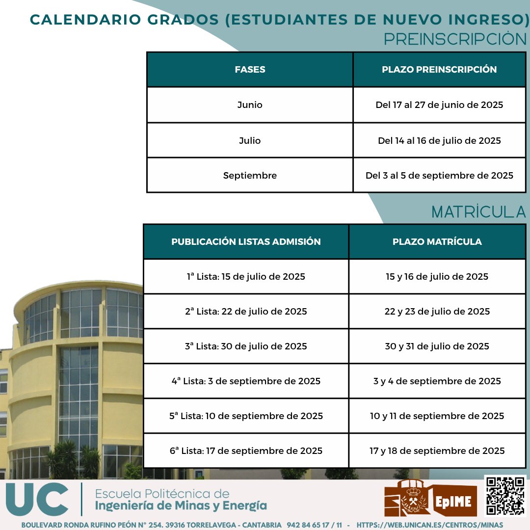 📢 Si has sido admitid@ en la 3ª Lista, recuerda:
⏰ ¡Hoy finaliza el turno de matriculación!
👉 ¡No pierdas la oportunidad!