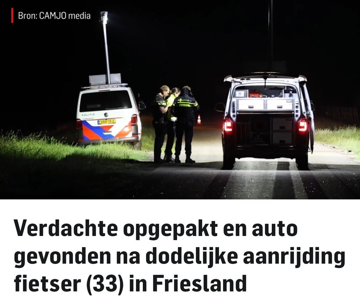 Fietser omgekomen na aanrijding in Burdaard, bestuurder doorgereden