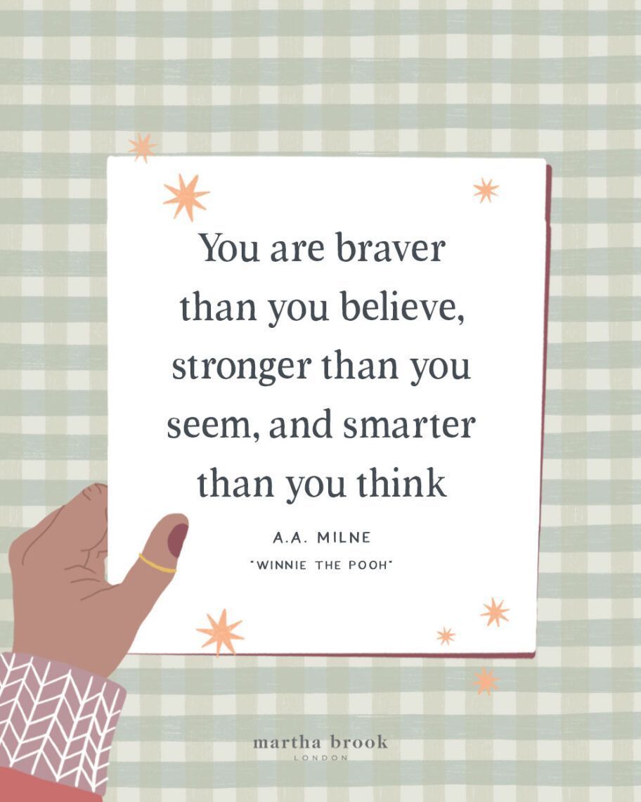 IreneFenswick's tweet image. “You are braver than you believe, stronger than you seem, and smarter than you think.” — A.A. Milne, “Winnie the Pooh” .
#BraveryWithin #StrengthInYou #SmartAndStrong