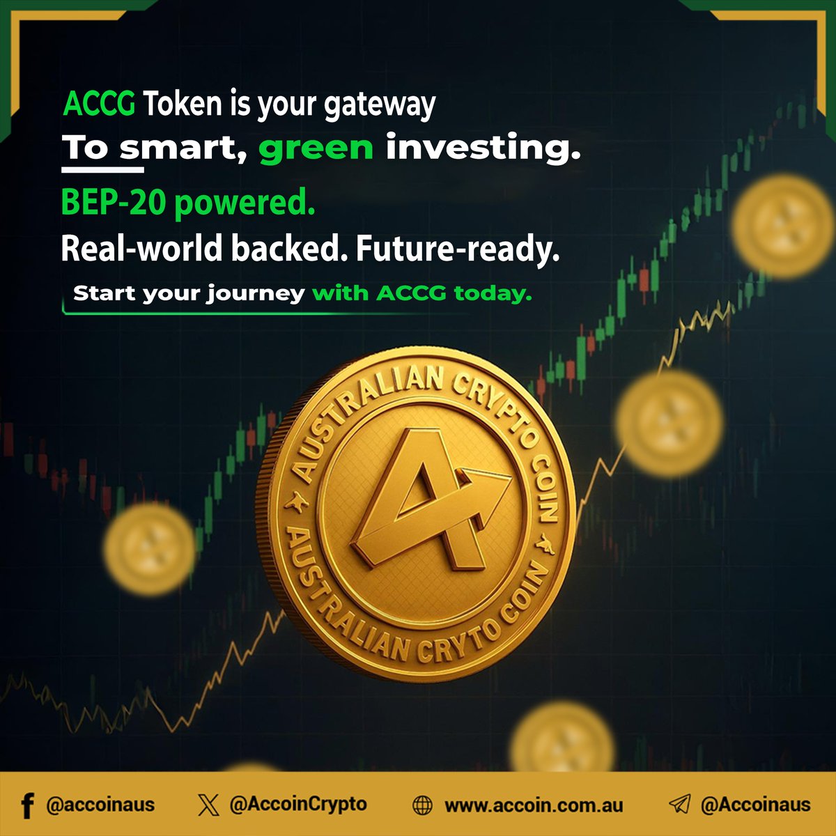 💰Meet ACCG Token – Where smart investing meets sustainability🌱

Built on the BEP-20 standard, backed by real-world value, and designed for a greener financial future.

🚀 Simple. Secure. Future-ready.

Trade Now👇
koinpark.com/trade/ACCG-USDT

#ACCGToken #NextGenFinance #PBOGA #Next