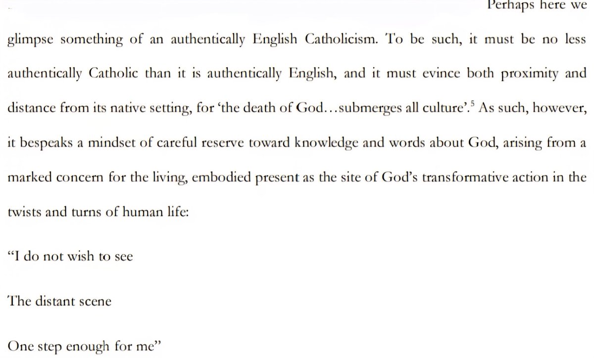 As good a day as any to share this statement on why Newman's theology attains the impossible possibility of authentically English Catholicism.