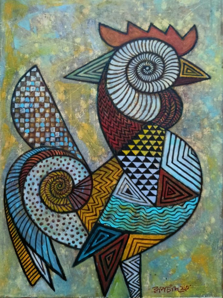 #buenosdiasatodos #goodmorningeveryone #TwitteRx #X
#art #drawing #dibujo #pintura #painting 
Obra del artista indio #RupchandKundu via #Pinterest