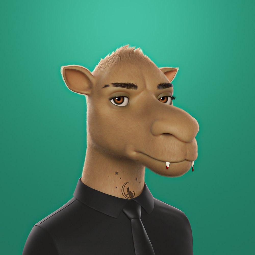Gm #CamelsFam ☕️

On Thirsty Thursday, this vampire camel prowled the desert, craving a "bloody" good oasis! 🏝

Mint your Camels 3D today on $ETH, and join a community that's been here EVERY single day since 2022.

Camelsnft.io 👈