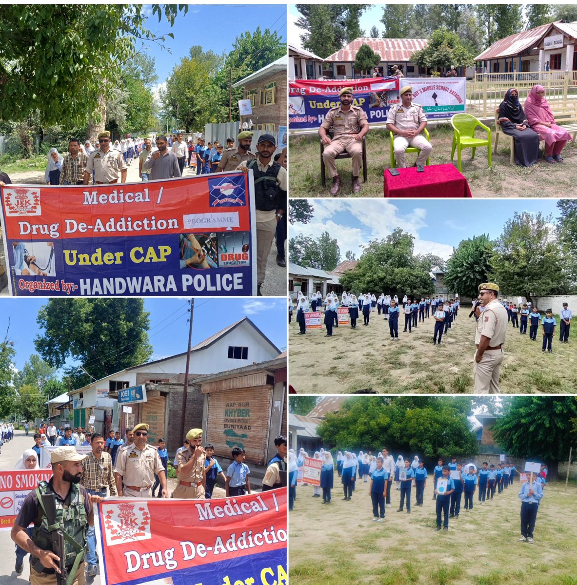 DISTRICT POLICE HANDWARA (@handwarap) on Twitter photo #HandwaraPolice held an Anti-Drugs Rally & Awareness Program at GMS Batagund. Students, teachers & locals participated with zeal. Officers urged youth to stay drug-free & spread awareness.
<a href="/JmuKmrPolice/">J&K Police</a>
<a href="/KashmirPolice/">Kashmir Zone Police</a>
<a href="/DIGBaramulla/">DIG of Police NKR Baramulla</a> #HandwaraPolice held an Anti-Drugs Rally & Awareness Program at GMS Batagund. Students, teachers & locals participated with zeal. Officers urged youth to stay drug-free & spread awareness.
<a href="/JmuKmrPolice/">J&K Police</a>
<a href="/KashmirPolice/">Kashmir Zone Police</a>
<a href="/DIGBaramulla/">DIG of Police NKR Baramulla</a>