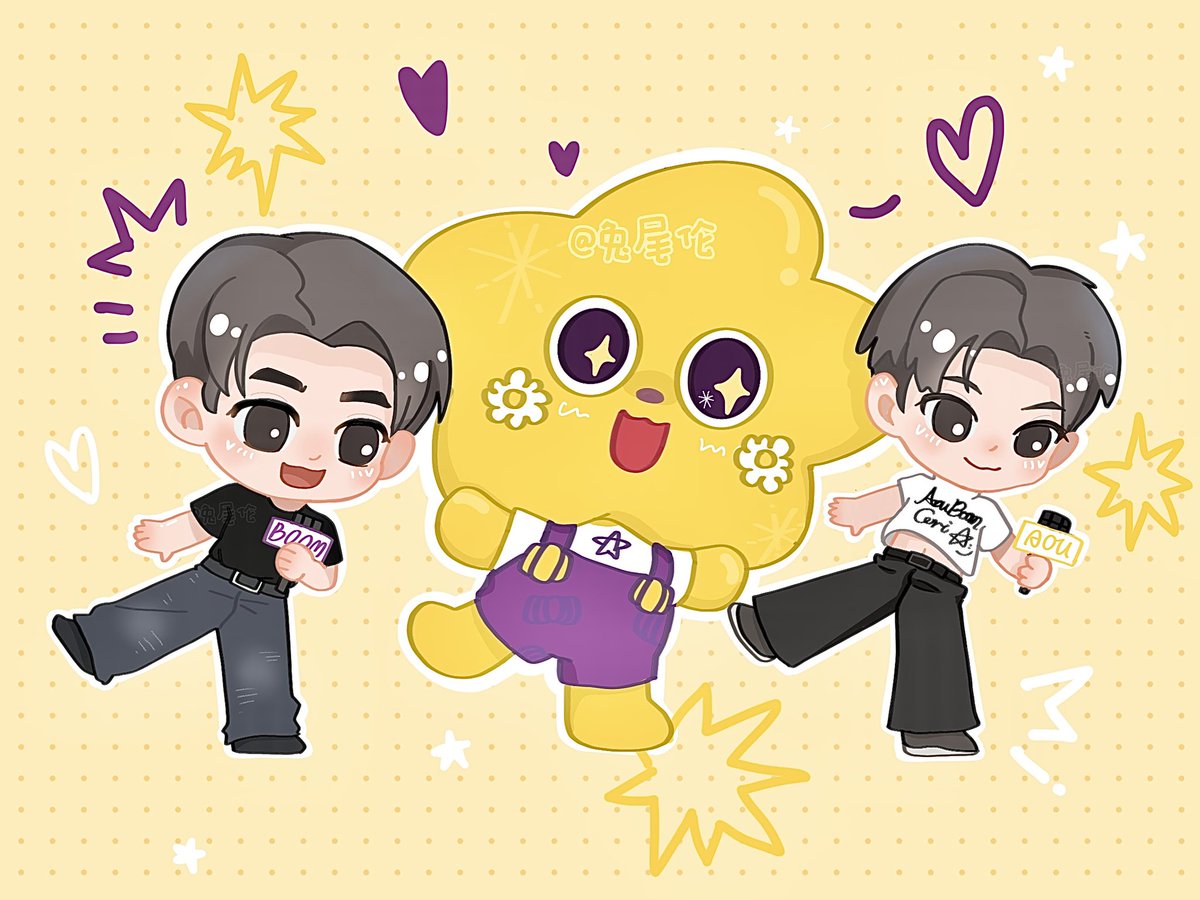 twl77299's tweet photo. 👨‍👨‍👦💛💜⭐
 #AouBoom https://t.co/L9nPzvcsa5