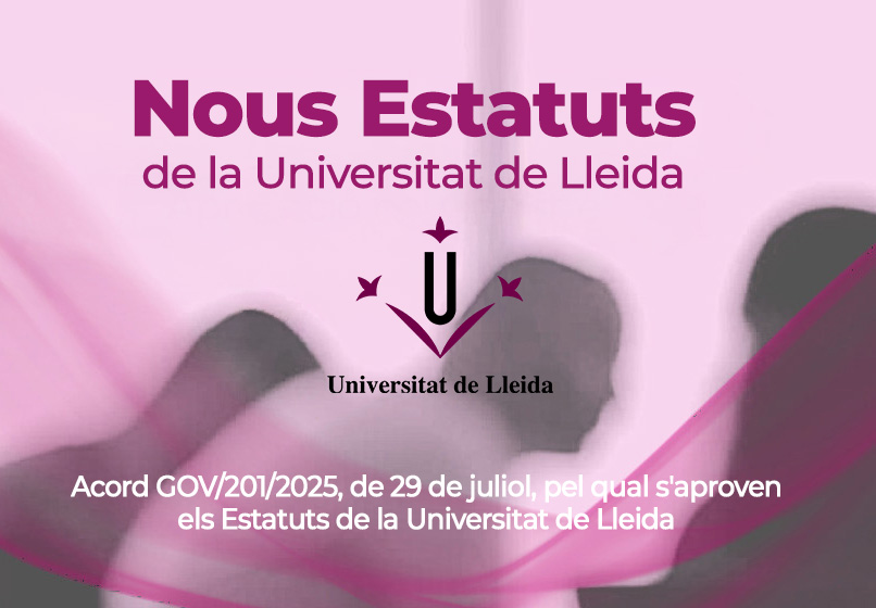 El Diari Oficial de la Generalitat de Catalunya (DOGC) ha publicat avui l'acord del <a href="/govern/">Govern de Catalunya</a> pel qual s'aproven els nous Estatuts de la UdL, adaptats a la Llei Orgànica del Sistema Universitari, que regiran a partir de demà l’activitat de la institució.
udl.cat/ca/organs/secr…