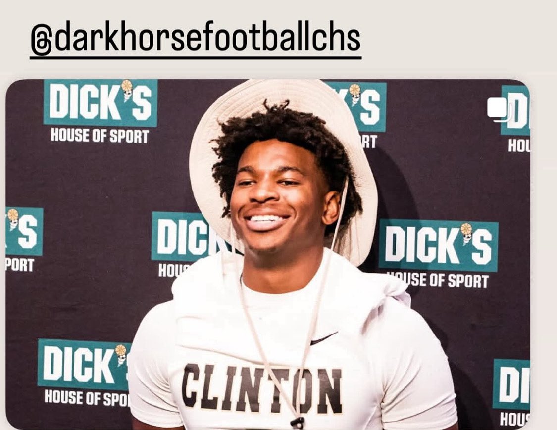 Thank You For The Opportunity 
<a href="/DarkHorseFball/">Clinton DarkHorses</a>