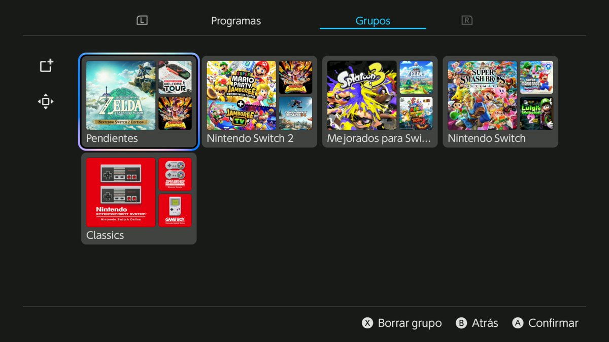´¿Cómo tenéis agrupados vuestros juegos de Switch / Switch 2?