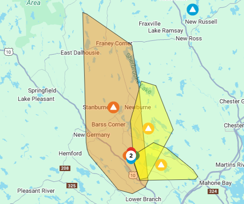 nspowerinc's tweet photo. Crews are responding to an outage affecting customers in #NewGermany, including East Dalhousie, Newburne, Lower Branch, Barss Corner, Lakeview, Cornwall, Walden and surrounding areas. Please visit https://t.co/cKMppFqg0n for updates and estimated time of restoration. https://t.co/KUPZL7M2bX