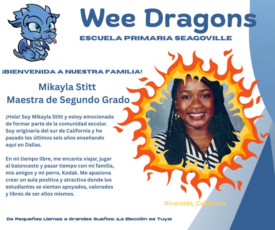 Let’s give a warm Wee Dragons welcome to Ms. Stitt! Originally from California, she has called Dallas home for the past six years. 🐉☀️ We’re thrilled to welcome her energy and experience to our growing school community. <a href="/mrschoppa1908/">TrinaGib</a> @MariaRossAP