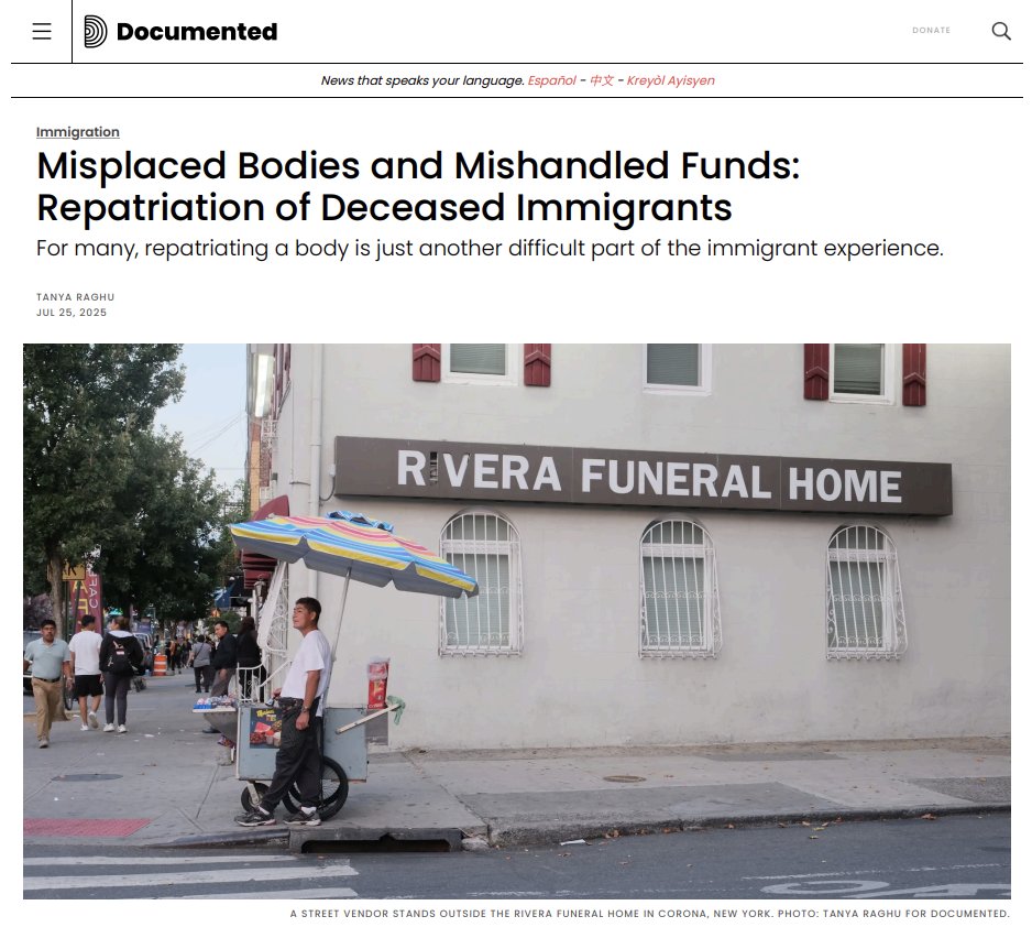 Jacob Kushner (@jacobkushner) on Twitter photo Misplaced Bodies and Mishandled Funds: recent Columbia Journalism graduate <a href="/TanyaARaghu1/">Tanya Raghu</a>
on the Repatriation of Deceased Immigrants, for
<a href="/Documentedny/">Documented</a> with editing by <a href="/clarissaleon/">Clarissa A. León</a> documentedny.com/2025/07/25/mis… <a href="/columbiajourn/">Columbia Journalism School</a> Misplaced Bodies and Mishandled Funds: recent Columbia Journalism graduate <a href="/TanyaARaghu1/">Tanya Raghu</a>
on the Repatriation of Deceased Immigrants, for
<a href="/Documentedny/">Documented</a> with editing by <a href="/clarissaleon/">Clarissa A. León</a> documentedny.com/2025/07/25/mis… <a href="/columbiajourn/">Columbia Journalism School</a>