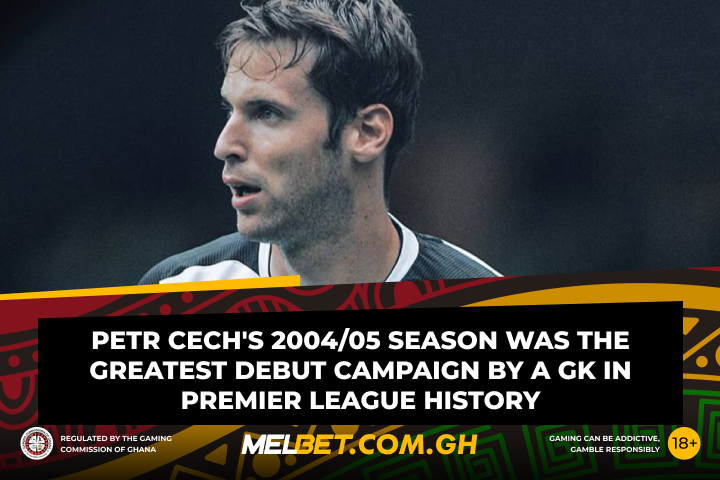 MelbetGhana's tweet image. 🧤👑 #PetrCech’s 2004/05 = the greatest GK debut season in #EPL history.

🏆 24 clean sheets (Golden Glove)
🥅 Just 15 goals conceded
🔵 #Chelsea’s first-ever PL title

Increase #WelcomeBonus up to 2700 GHS with #PromoCode 👉🏾 MELXGH

#PremierLeague