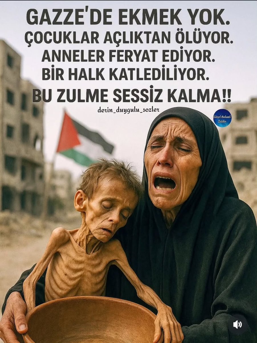 aciz_bir_kul__'s tweet photo. GAZZE AÇLIKTAN ÖLÜYOR ‼️😭 https://t.co/QddvJpwN9k