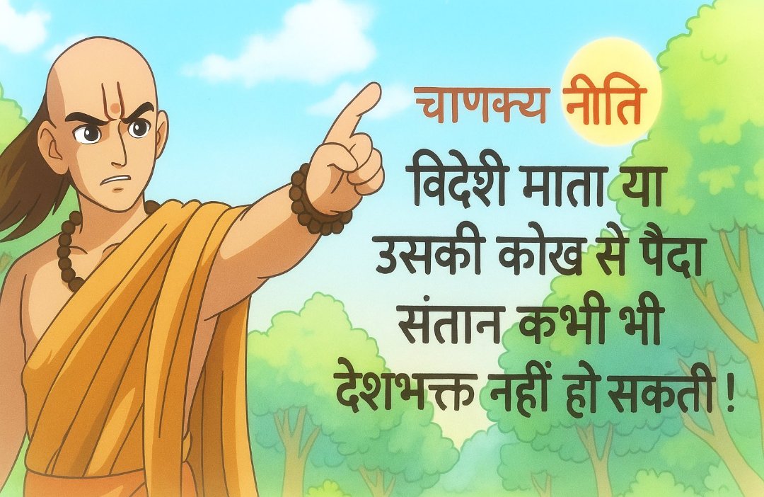 Bharat Sanghvi Jain (@rajamaka) on Twitter photo рдЪрд╛рдгрдХреНрдп рдиреЗ рд╕рд╣реА рд╣реА рдХрд╣рд╛ рдерд╛ рдХрд┐ рд╡рд┐рджреЗрд╢реА рдорд╣рд┐рд▓рд╛ рд╕реЗ рдкреИрджрд╛ рд╣реБрд╡рд╛ рдкреБрддреНрд░ рдХрднреА рднреА рджреЗрд╢рднрдХреНрдд рдФрд░ рд░рд╛рд╖реНрдЯреНрд░ рдкреНрд░реЗрдо рдХрд╛ рдЕрдиреБрдЧрд╛рдореА рдирд╣реАрдВ рд╣реЛ рд╕рдХрддрд╛ред
рдЗрд╕ рдХрд╛ рднрд╛рд░рдд рдХреЗ рд▓реАрдбрд░ рдЖрдл рдУрдкреЛрдЬреАрд╢рди рд╕реЗ рдХреЛрдИ рд▓реЗрдирд╛-рджреЗрдирд╛ рдирд╣реАрдВ рд╣реИ ред рдЪрд╛рдгрдХреНрдп рдиреЗ рд╕рд╣реА рд╣реА рдХрд╣рд╛ рдерд╛ рдХрд┐ рд╡рд┐рджреЗрд╢реА рдорд╣рд┐рд▓рд╛ рд╕реЗ рдкреИрджрд╛ рд╣реБрд╡рд╛ рдкреБрддреНрд░ рдХрднреА рднреА рджреЗрд╢рднрдХреНрдд рдФрд░ рд░рд╛рд╖реНрдЯреНрд░ рдкреНрд░реЗрдо рдХрд╛ рдЕрдиреБрдЧрд╛рдореА рдирд╣реАрдВ рд╣реЛ рд╕рдХрддрд╛ред
рдЗрд╕ рдХрд╛ рднрд╛рд░рдд рдХреЗ рд▓реАрдбрд░ рдЖрдл рдУрдкреЛрдЬреАрд╢рди рд╕реЗ рдХреЛрдИ рд▓реЗрдирд╛-рджреЗрдирд╛ рдирд╣реАрдВ рд╣реИ ред