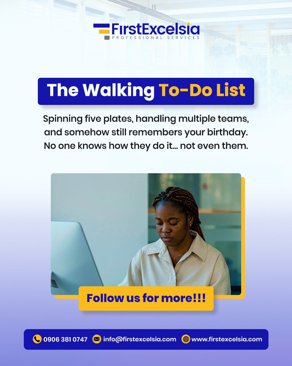 First_Excelsia's tweet image. It takes all sorts of personalities to build a brilliant team.

Here are 5 personalities you’ll likely meet at work. Which one are you? 

Tag a colleague and let the banter begin.

#WorkCulture #HRWithHumour
#FirstExcelsia #OfficeHumour
#Corporatelife