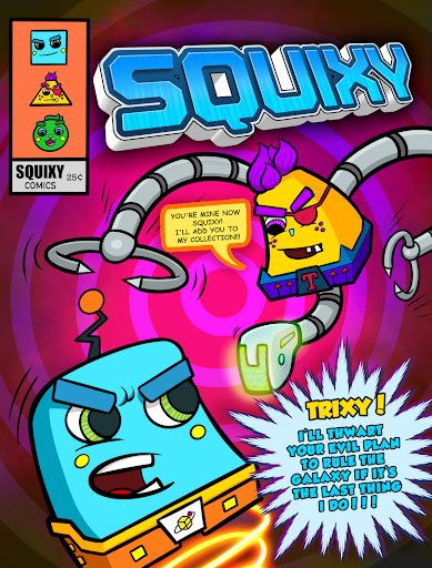 DrawAndCode's tweet image. #TBT to #Squixy - an immersive educational workbook brought to life with #augmentedreality. 📱 It takes young learners on a galactic adventure with video games and augmented reality exploration through a vibrant, sci-fi world. 🪐