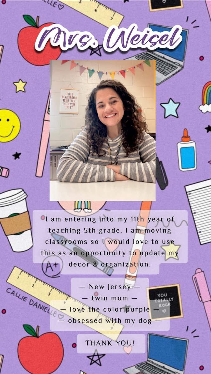 <a href="/playprekplay/">June</a> THANK YOU! 🍎📚✏️ 

I’m dying for the bulletin board paper since I’m moving classrooms this year!!

I also really really want to implement the stem stations in the morning!!

amazon.com/hz/wishlist/ls…
