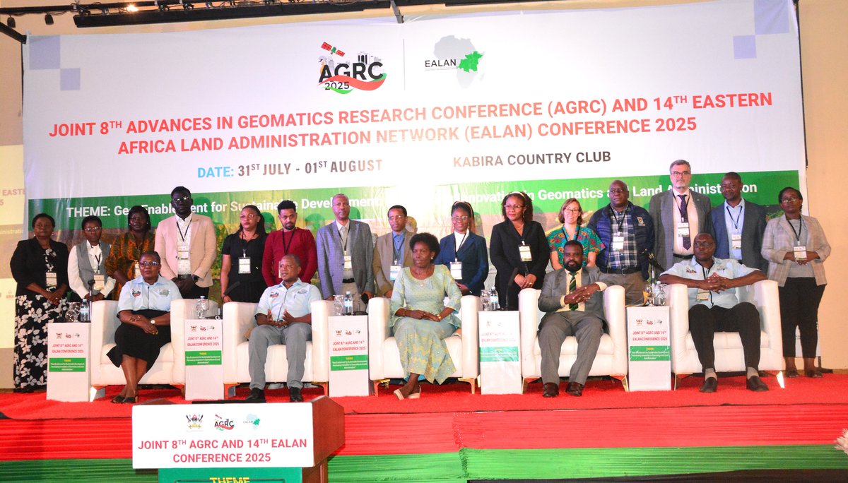 Makerere University CEDAT (@makcedat) on Twitter photo Today, July 31st 2025, <a href="/MakCEDAT/">Makerere University CEDAT</a>'s department of Geomatics and Land Management proudly hosts the Joint AGRC & EALAN Conference at Kabira Country Club! Hon. Judith Nabakooba officially opened the event, calling for science-driven solutions to land governance in Uganda Today, July 31st 2025, <a href="/MakCEDAT/">Makerere University CEDAT</a>'s department of Geomatics and Land Management proudly hosts the Joint AGRC & EALAN Conference at Kabira Country Club! Hon. Judith Nabakooba officially opened the event, calling for science-driven solutions to land governance in Uganda