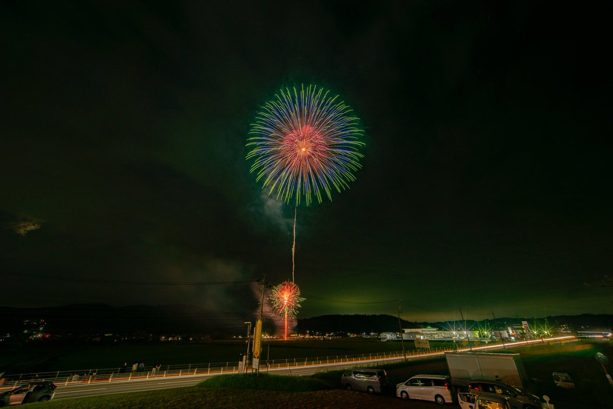mnr24409090's tweet image. 2025.07.31 陽夫多神社祇園祭 宵宮奉納花火大会
7月の終わりは恒例の自宅から1番近い大玉が見れる現場でしたm(_ _)m。
#陽夫多神社
#花火
#14mm
#脇坂火薬
#三重県